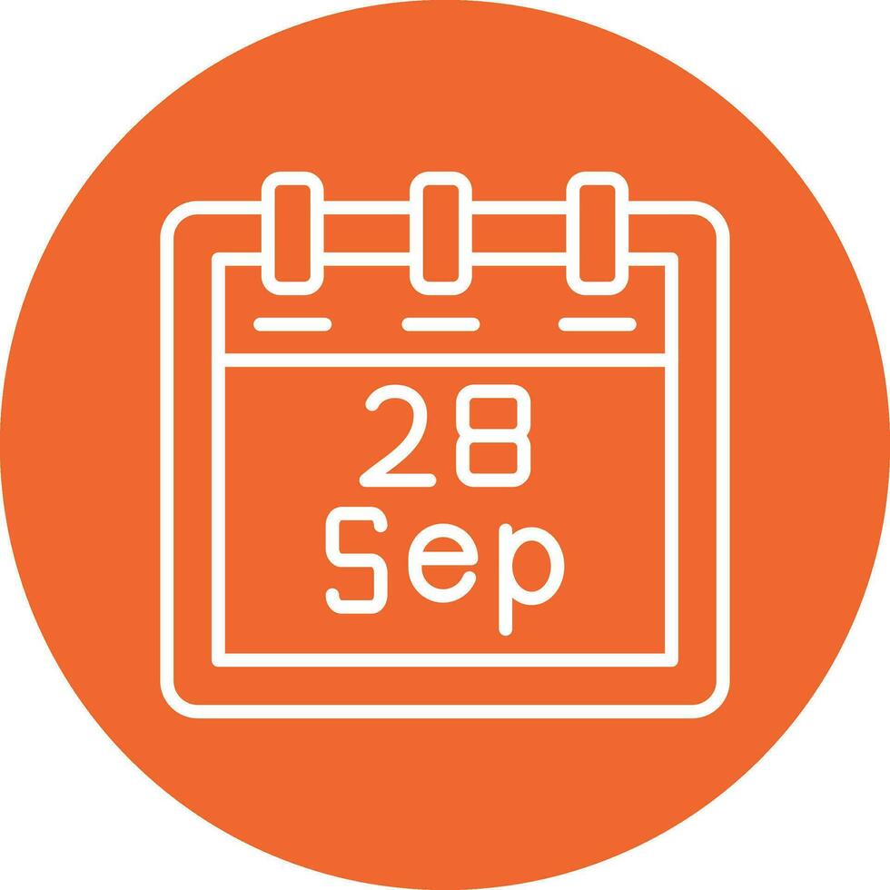 September 28 Vector Icon