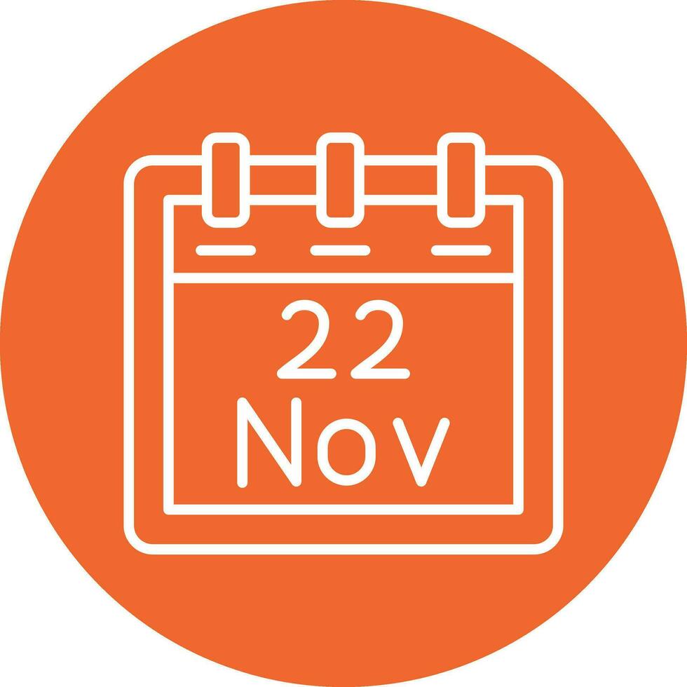 November 22 Vector Icon