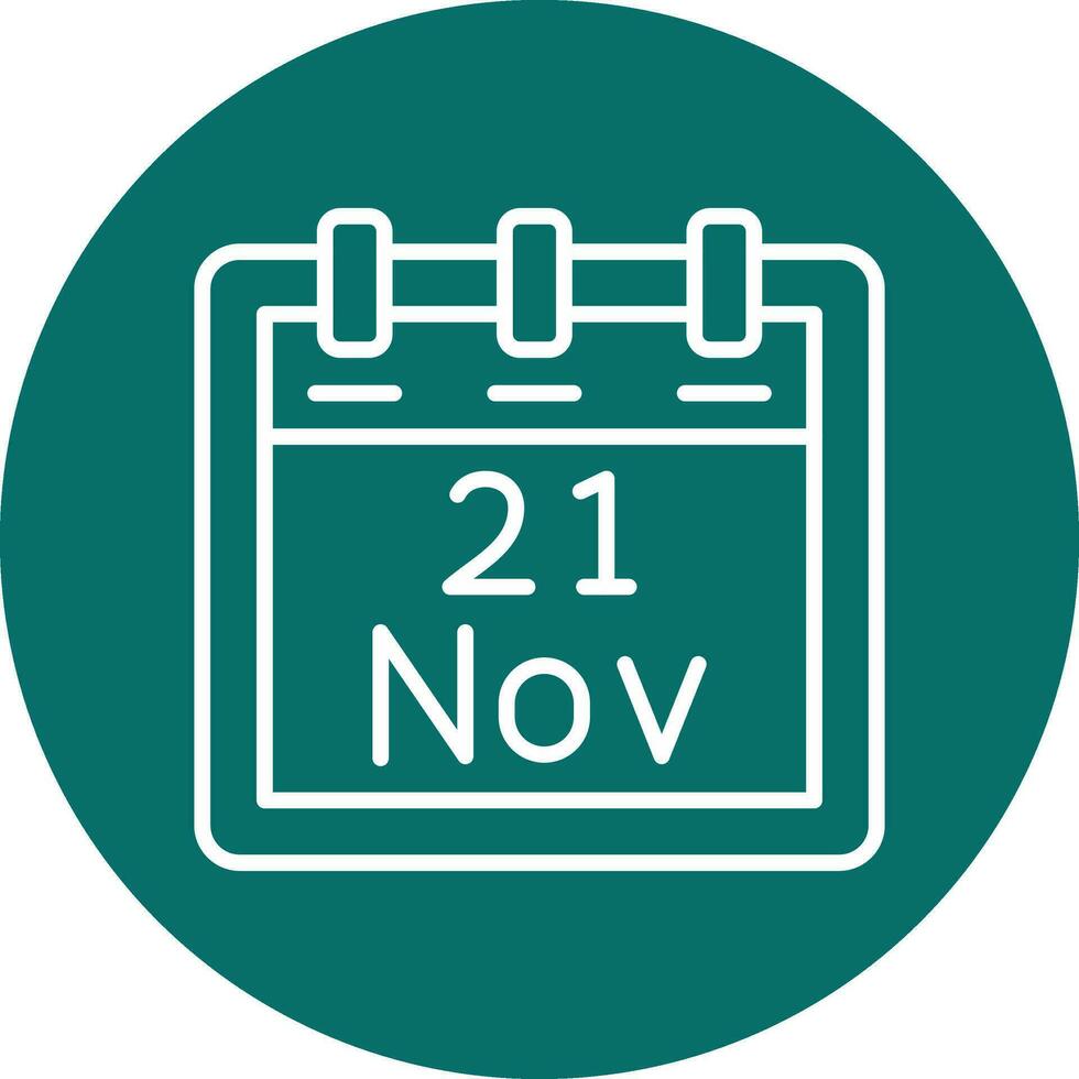 November 21 Vector Icon