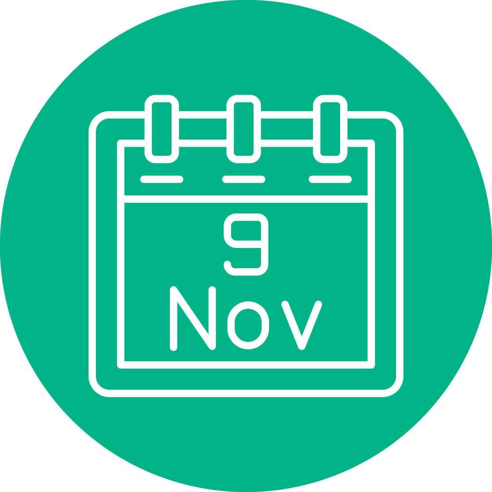 November 9 Vector Icon