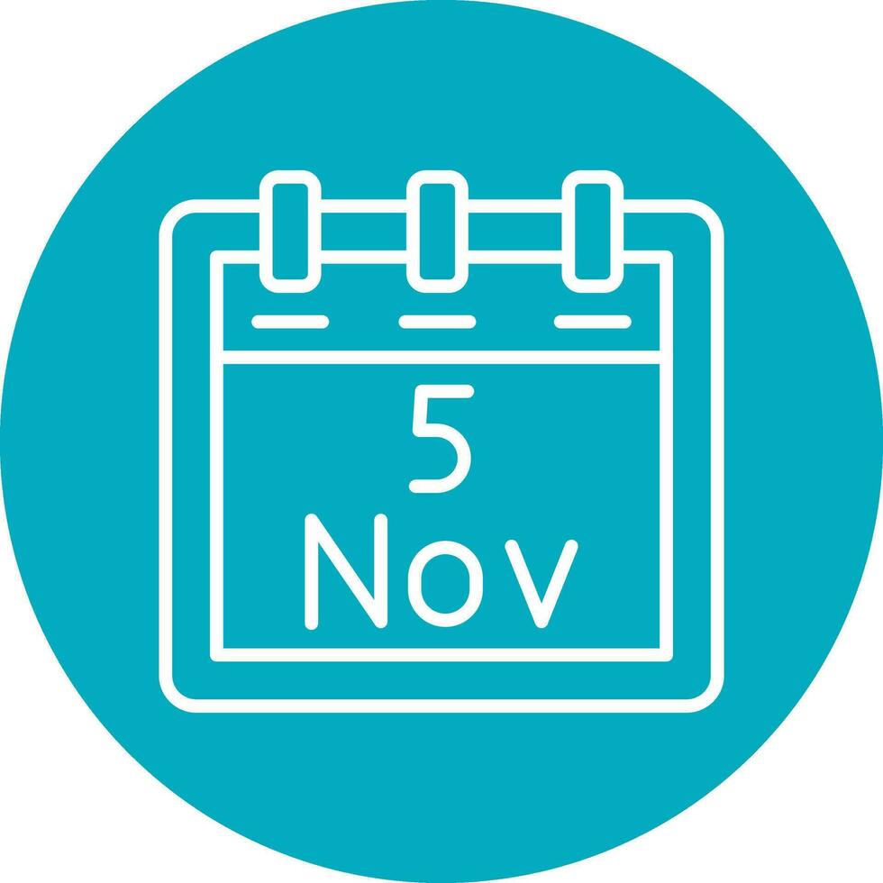 November 5 Vector Icon