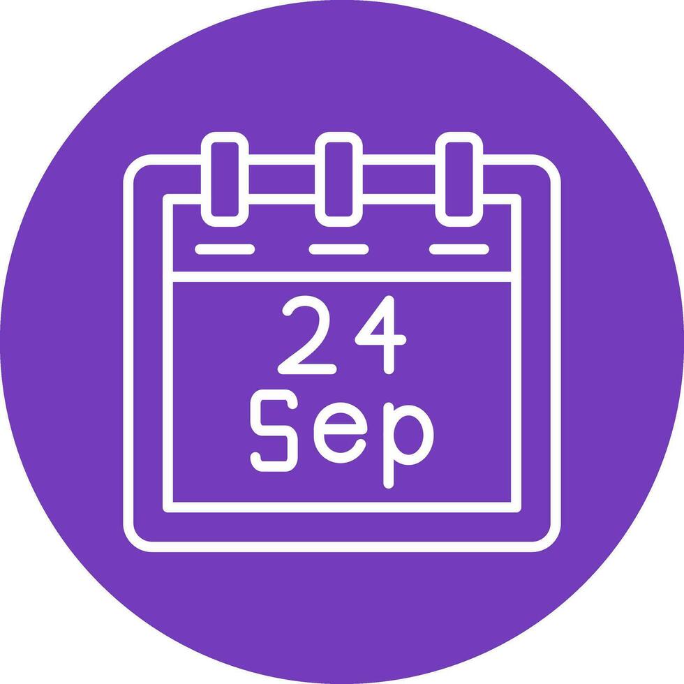 September 24 Vector Icon