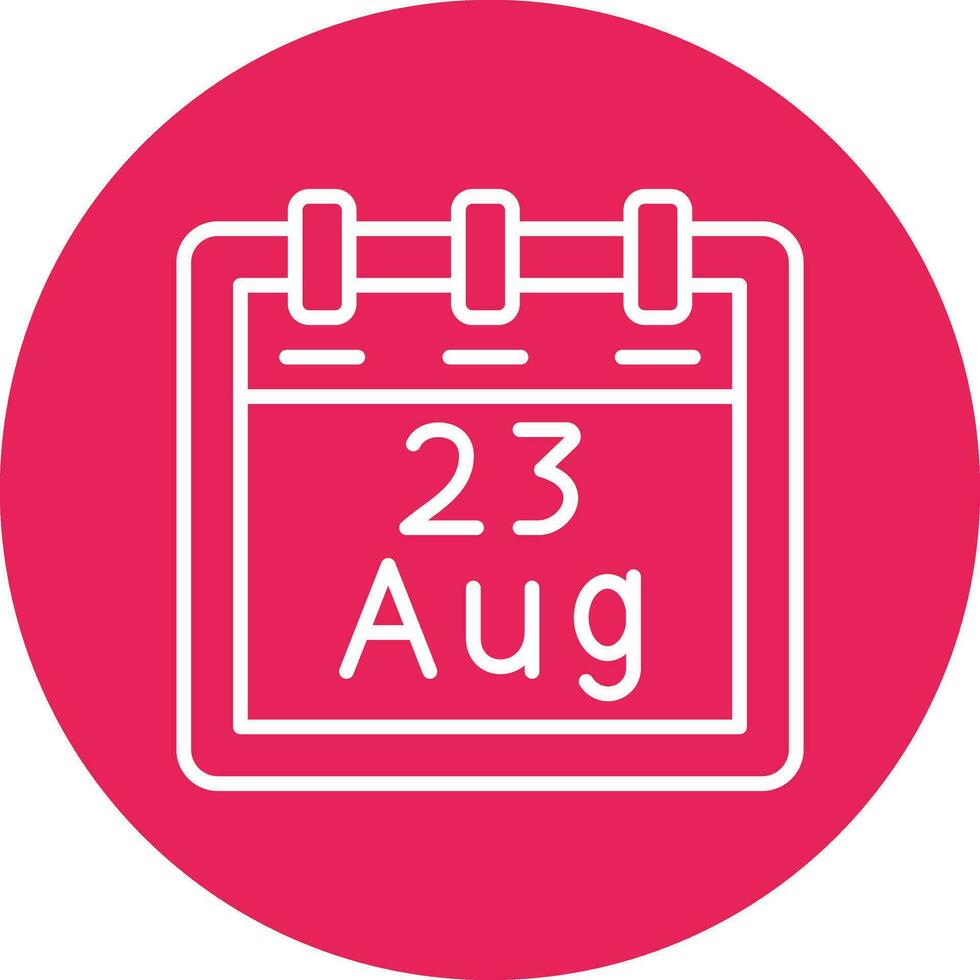 August 23 Vector Icon