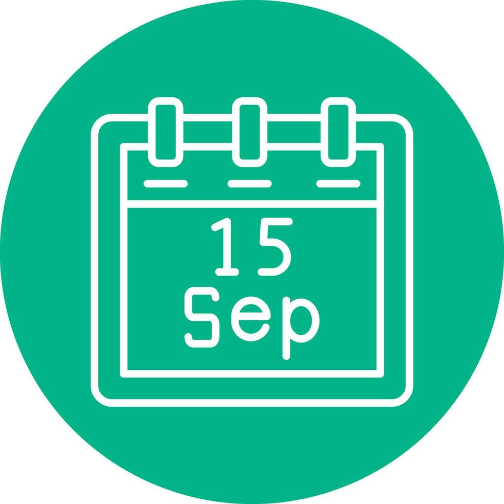 September 15 Vector Icon