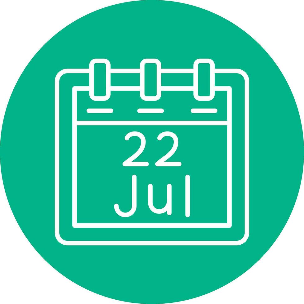 July 22 Vector Icon