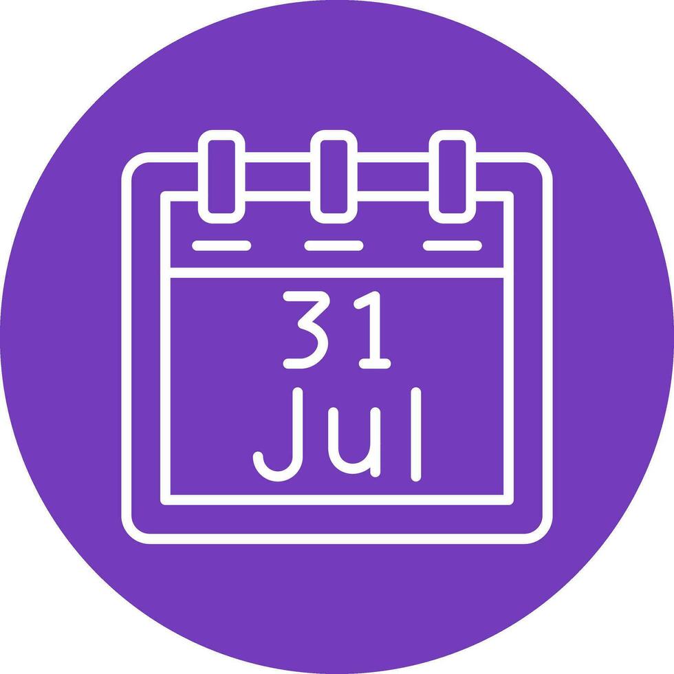 July 31 Vector Icon