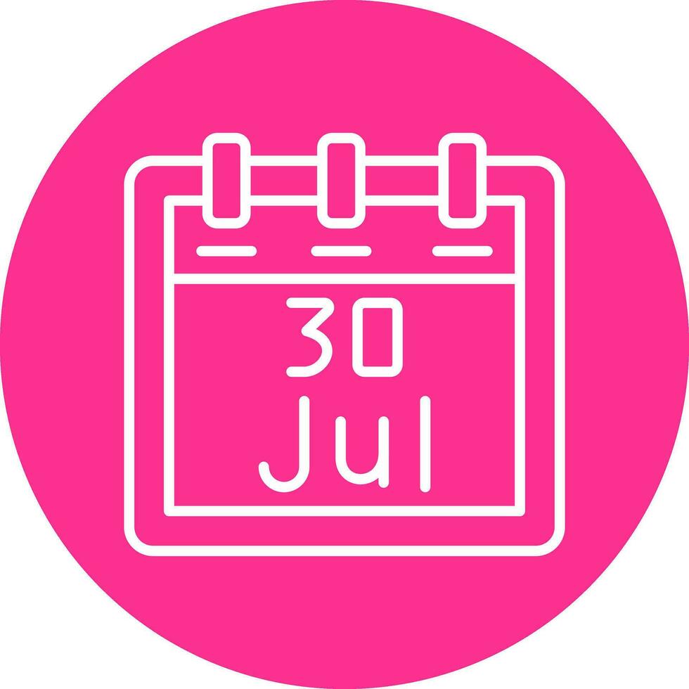 July 30 Vector Icon