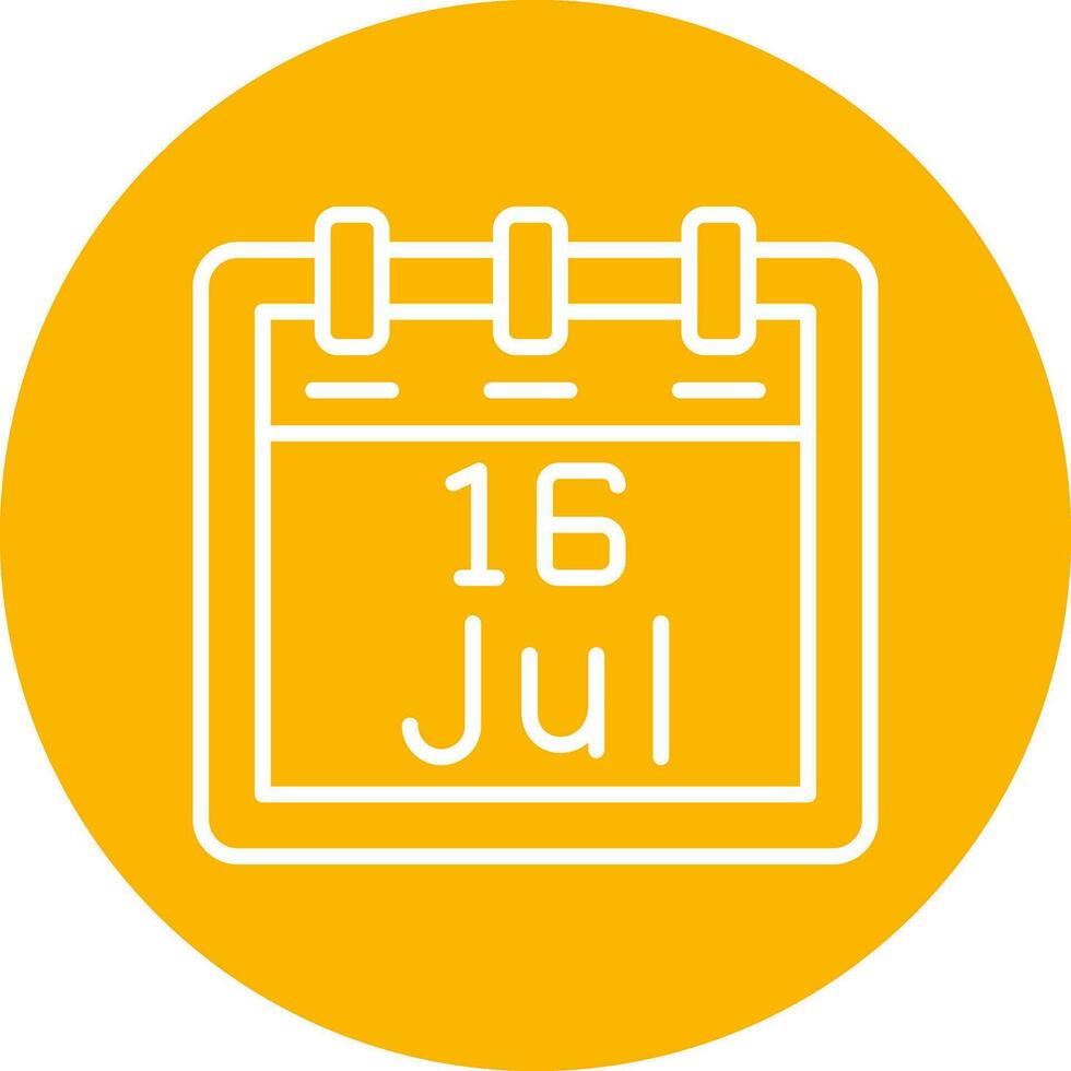 July 16 Vector Icon