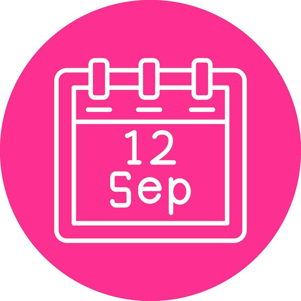 September 12 Vector Icon