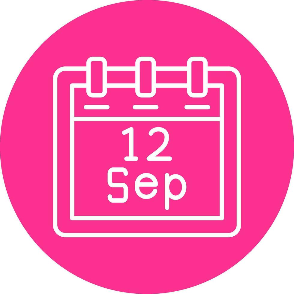 September 12 Vector Icon