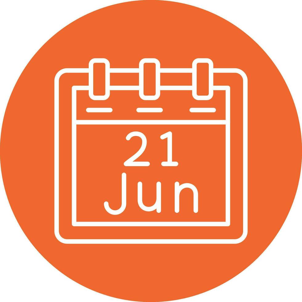 June 21 Vector Icon