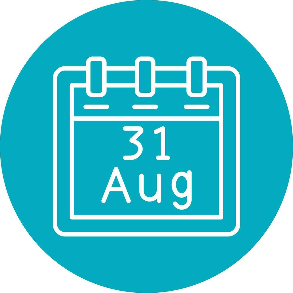 August 31 Vector Icon