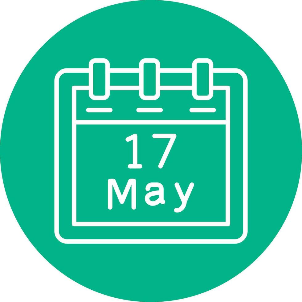 May 17 Vector Icon