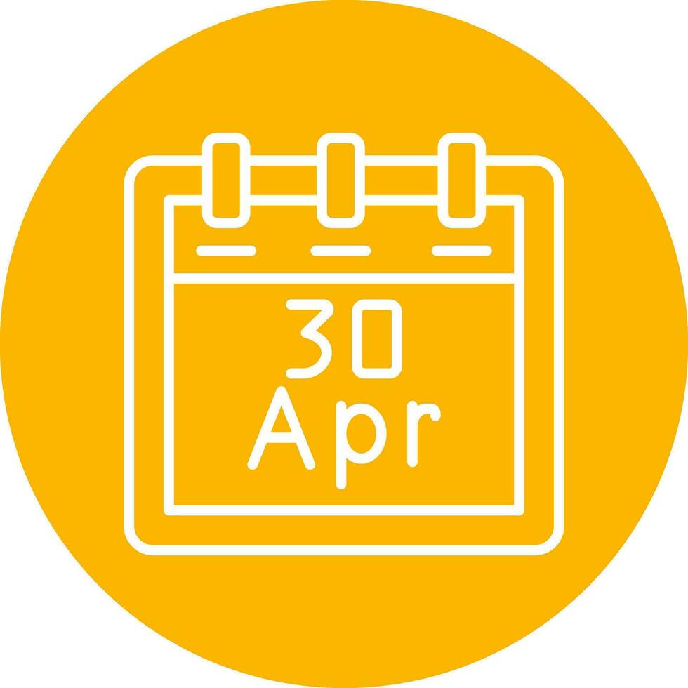 April 30 Vector Icon