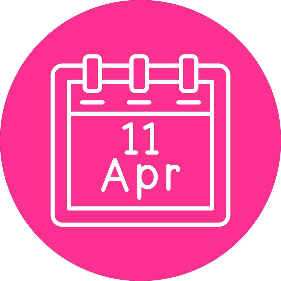 April 11 Vector Icon