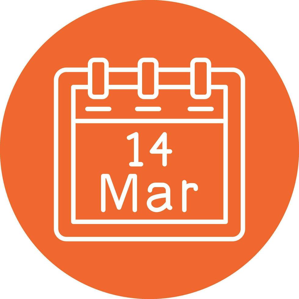 March 14 Vector Icon