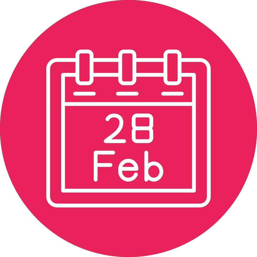 February 28 Vector Icon