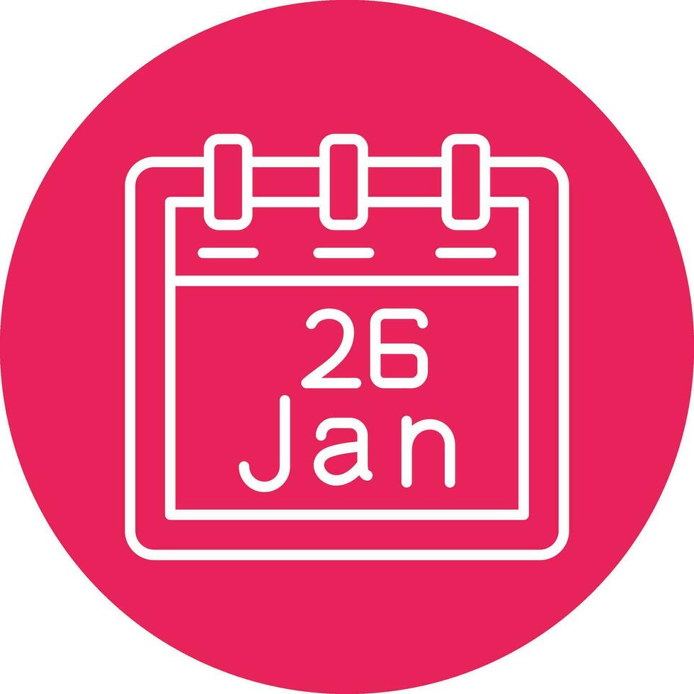 January 26 Vector Icon