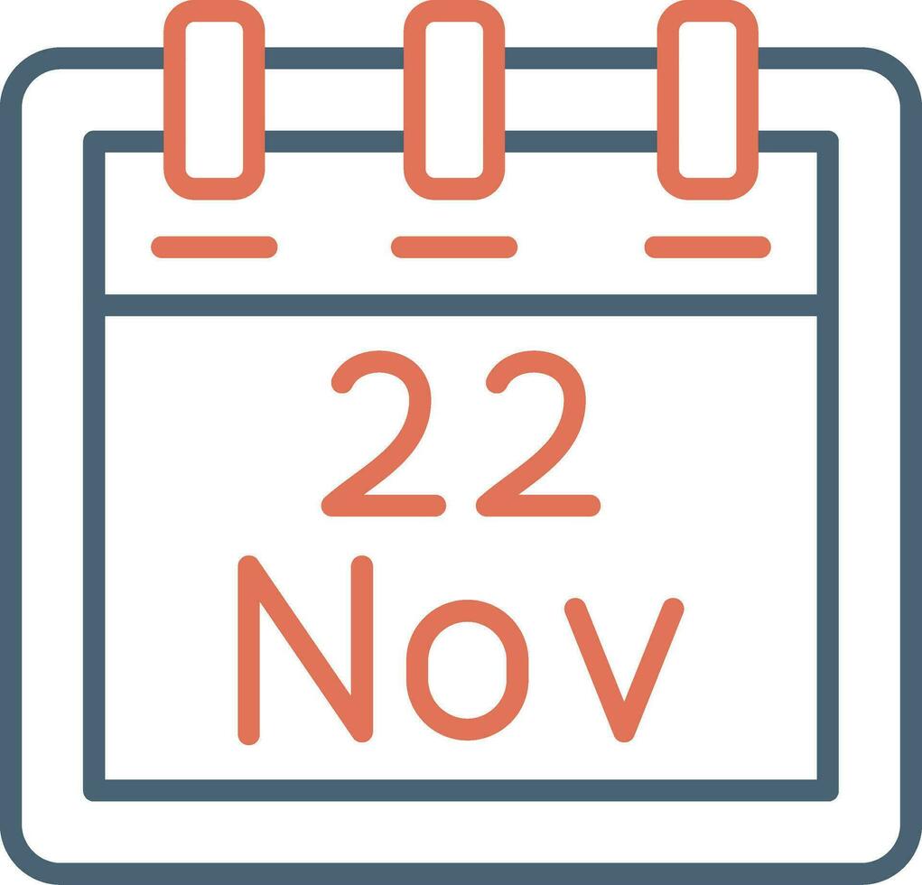 November 22 Vector Icon