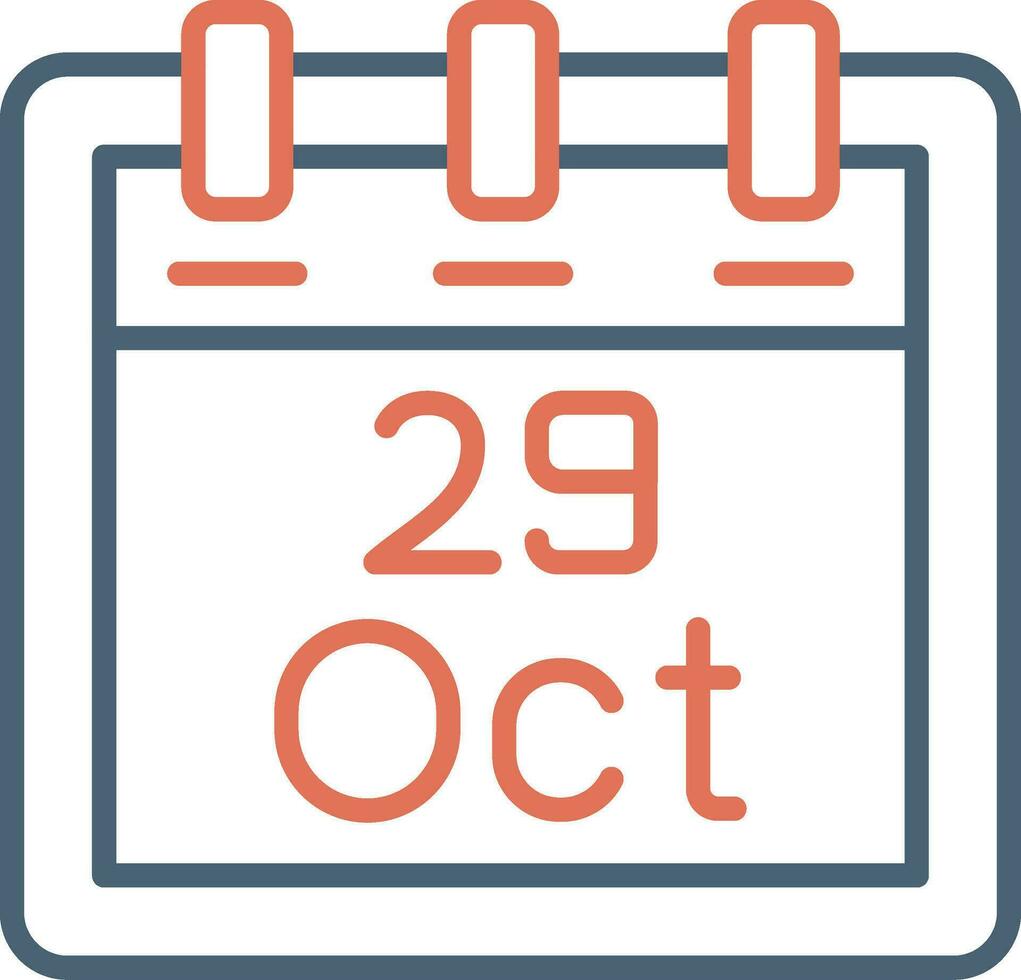 October 29 Vector Icon