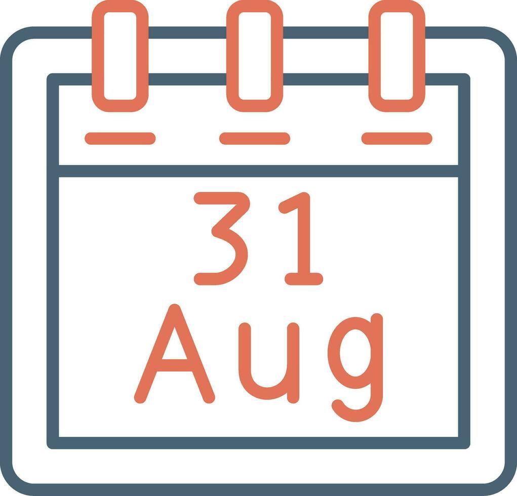 August 31 Vector Icon