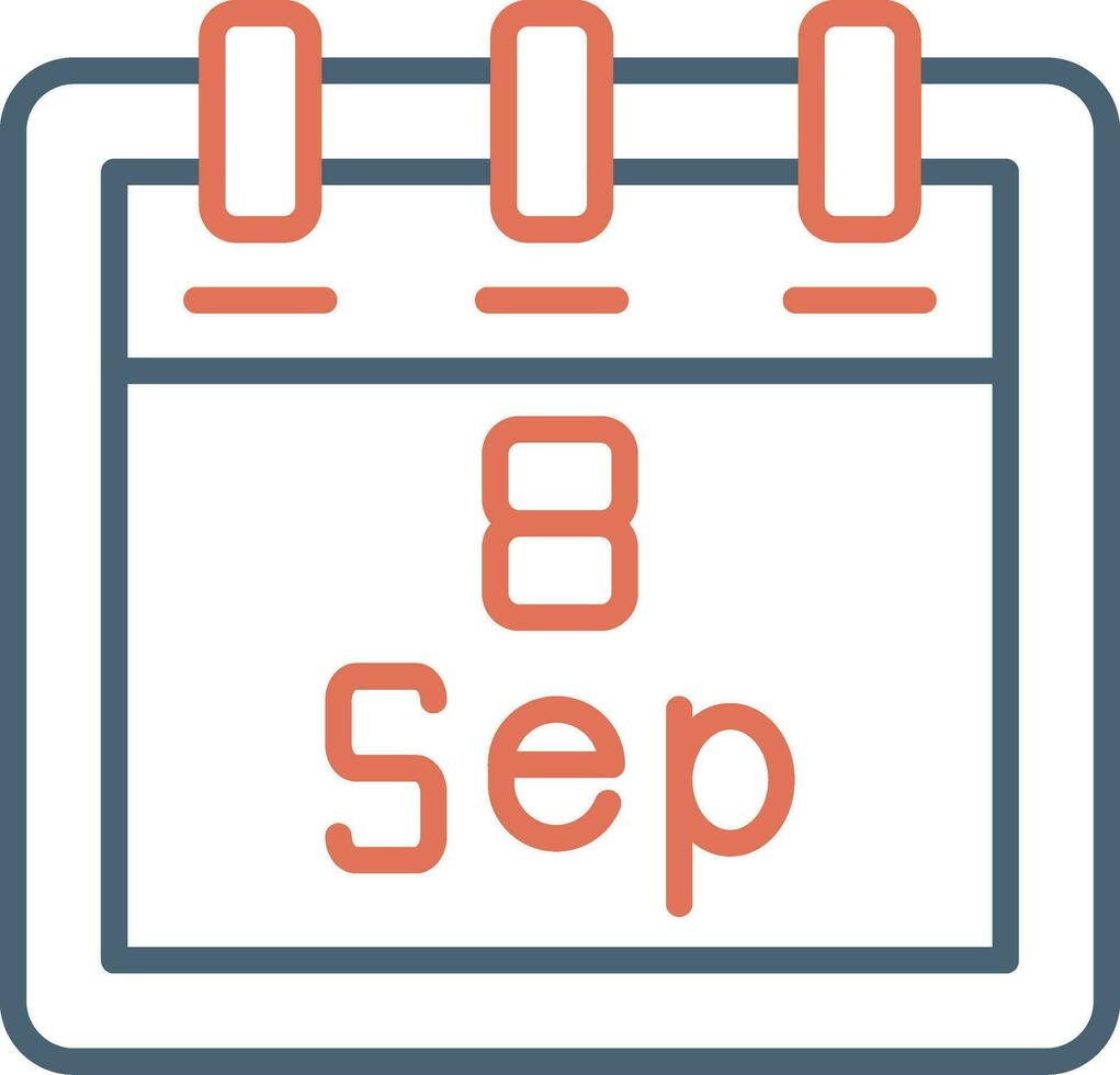 September 8 Vector Icon