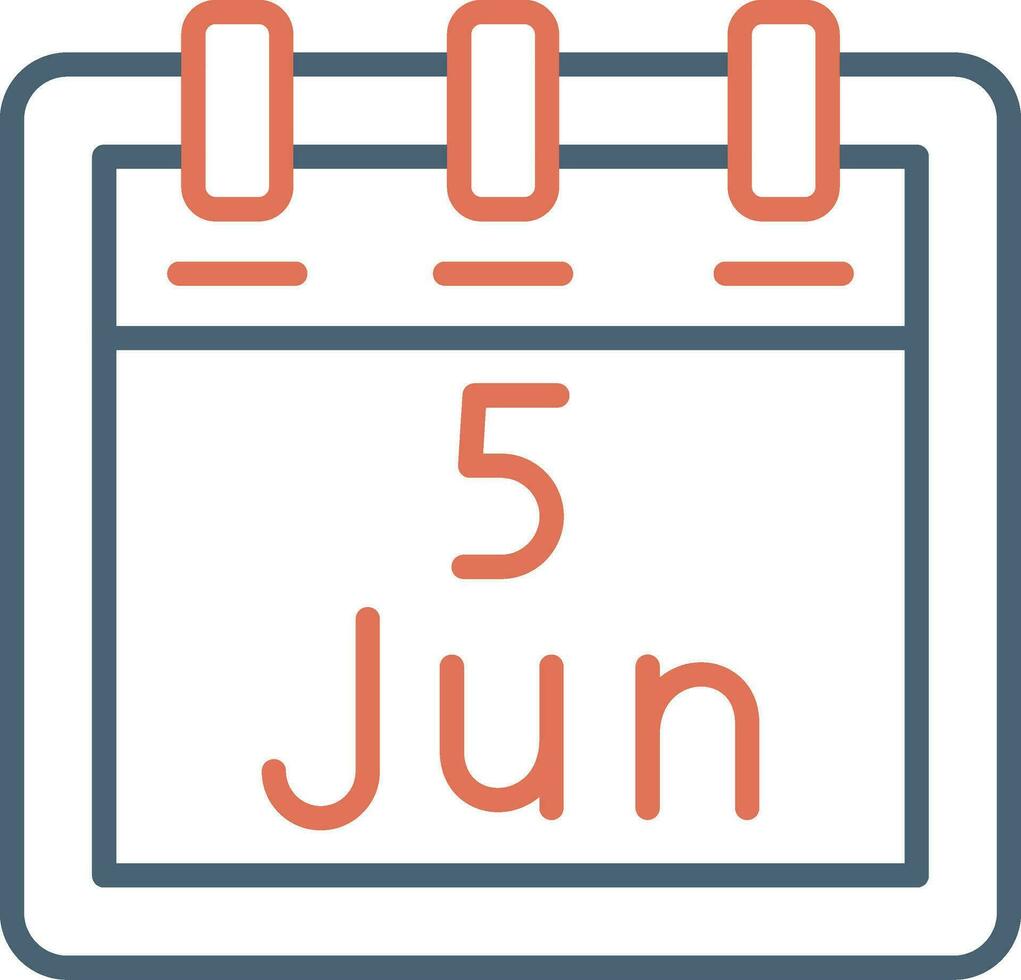 June 5 Vector Icon