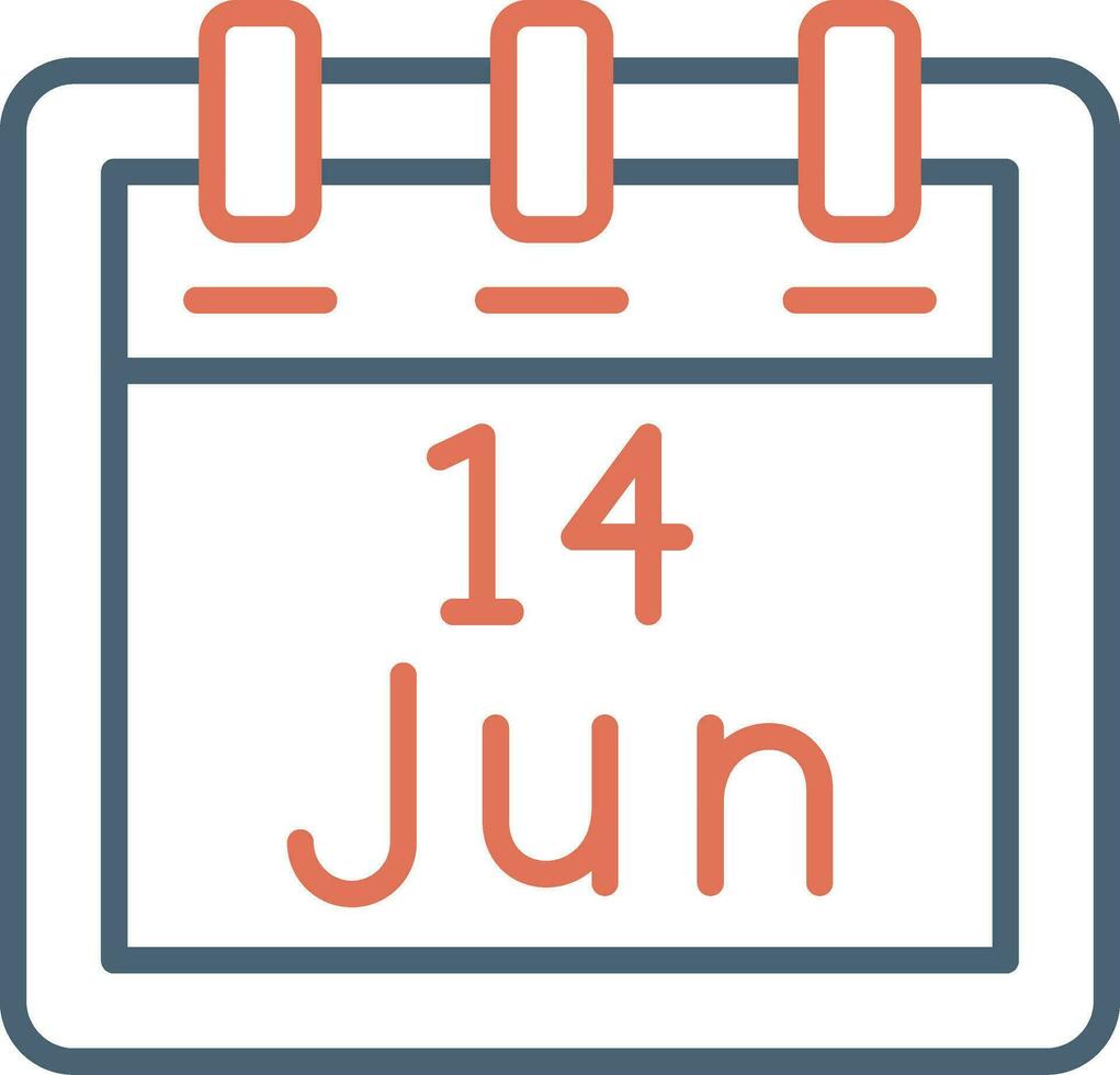 June 14 Vector Icon