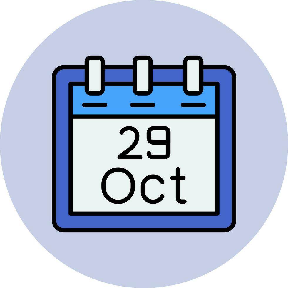 October 29 Vector Icon