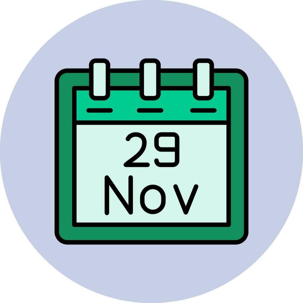 November 29 Vector Icon