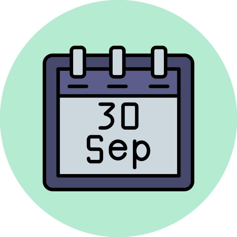 September 30 Vector Icon