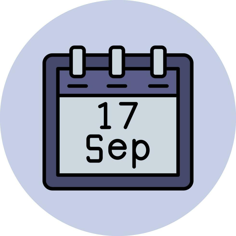 September 17 Vector Icon