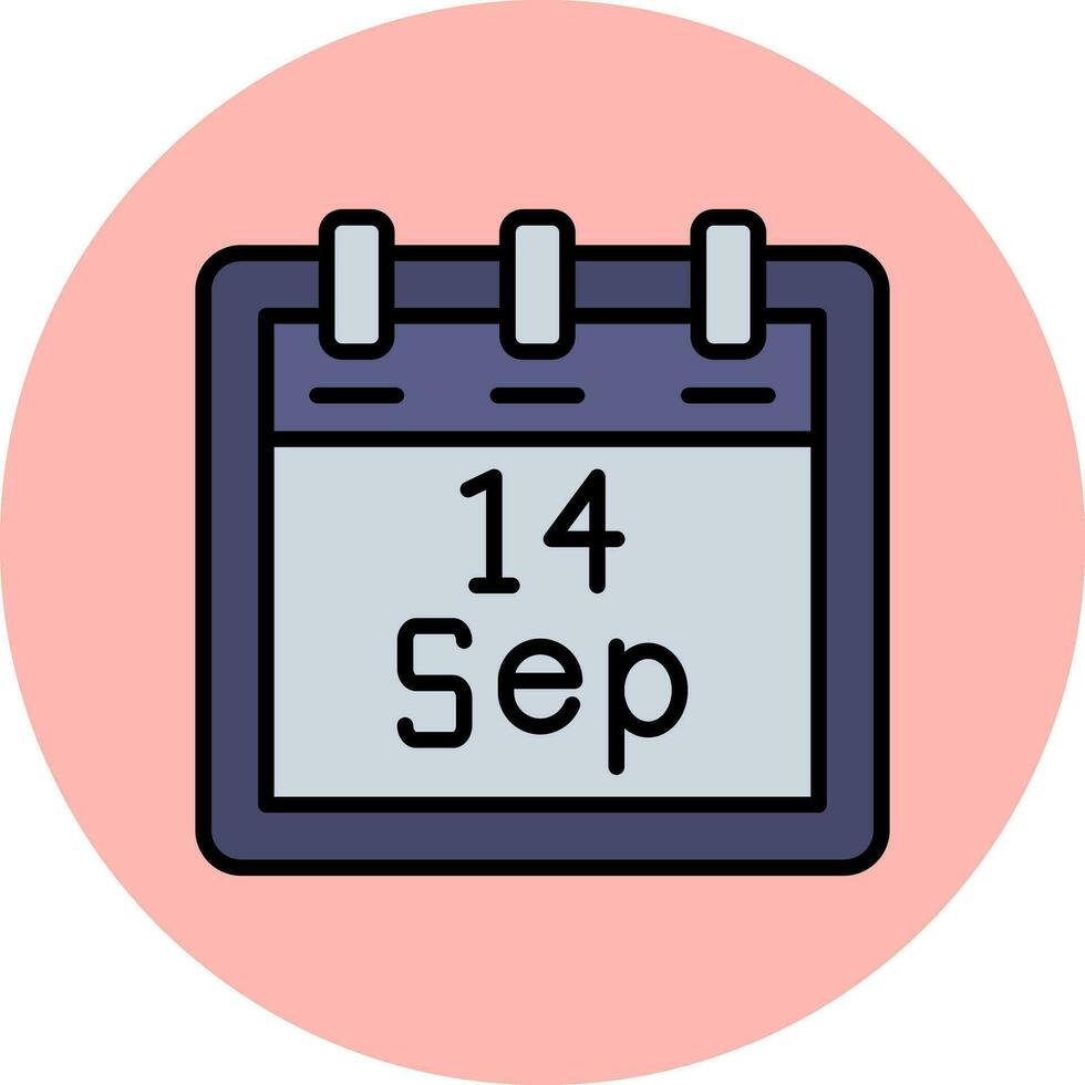 September 14 Vector Icon