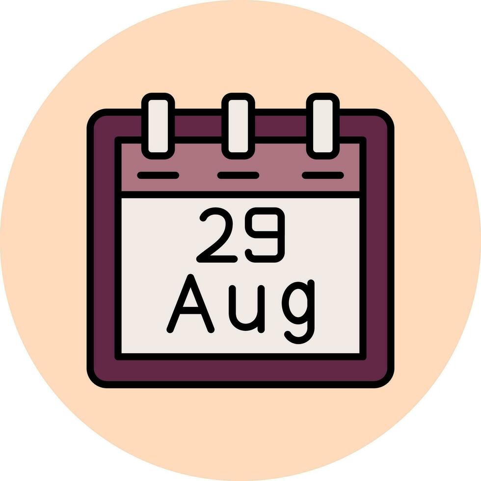 August 29 Vector Icon