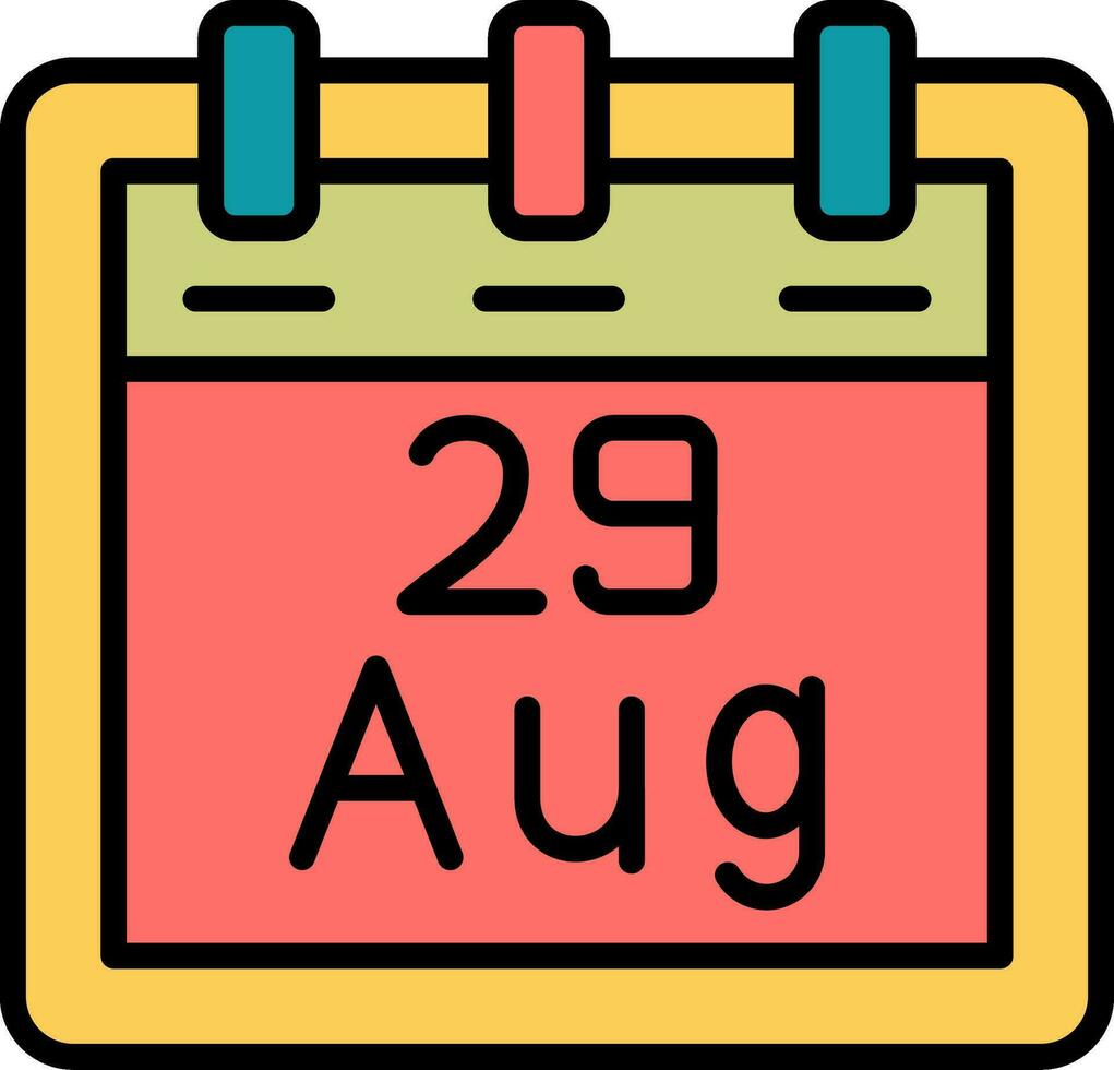 August 29 Vector Icon