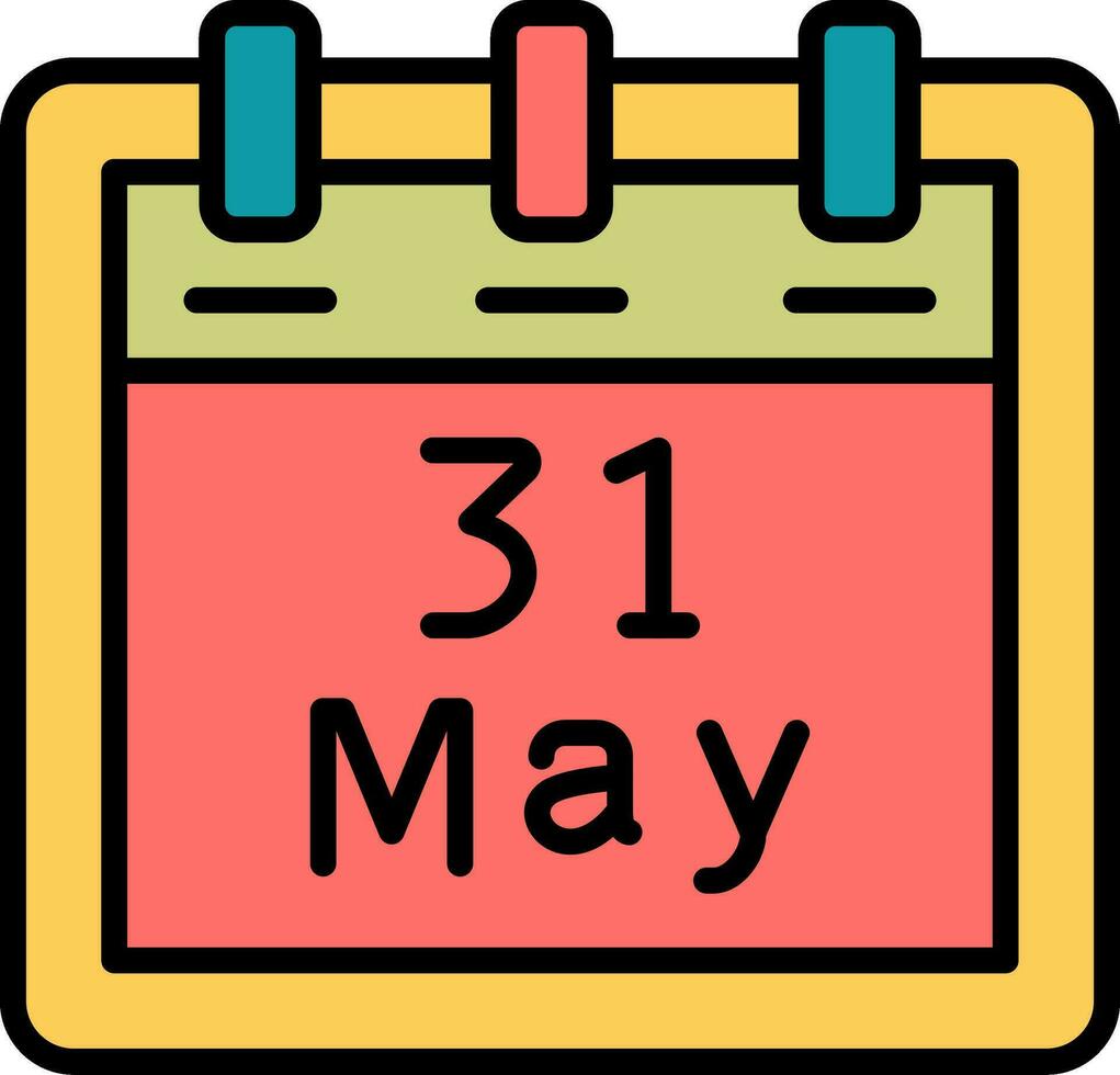 May 31 Vector Icon