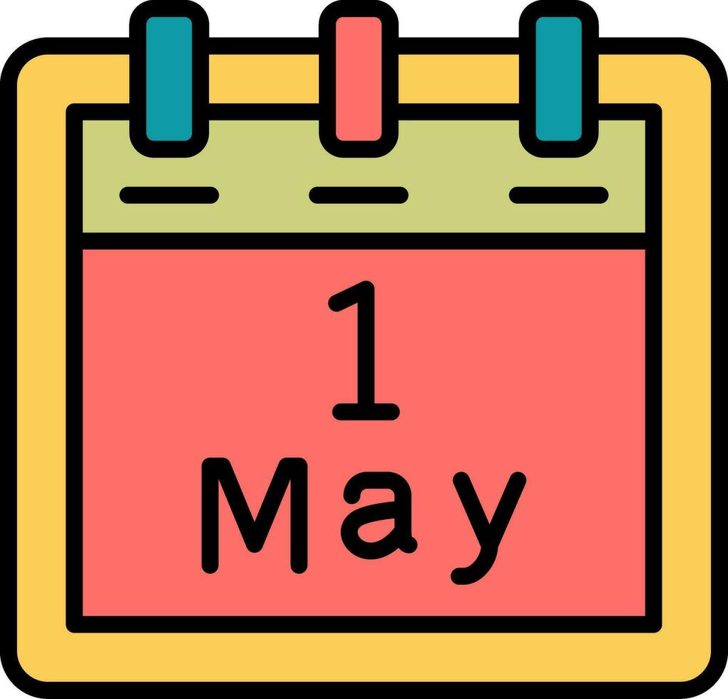 May 1 Vector Icon