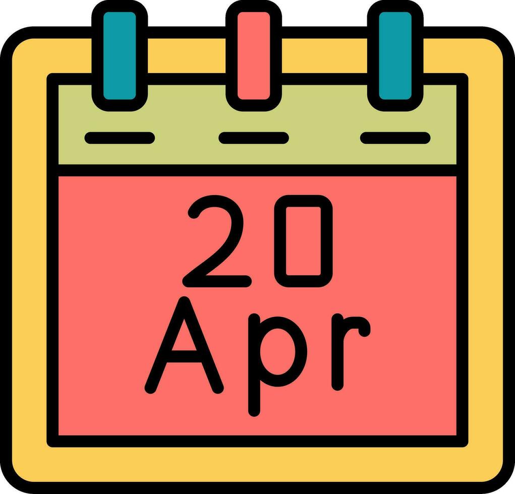 April 20 Vector Icon