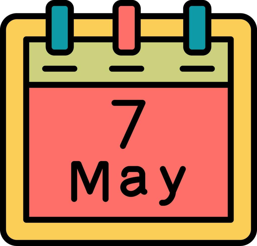 May 7 Vector Icon