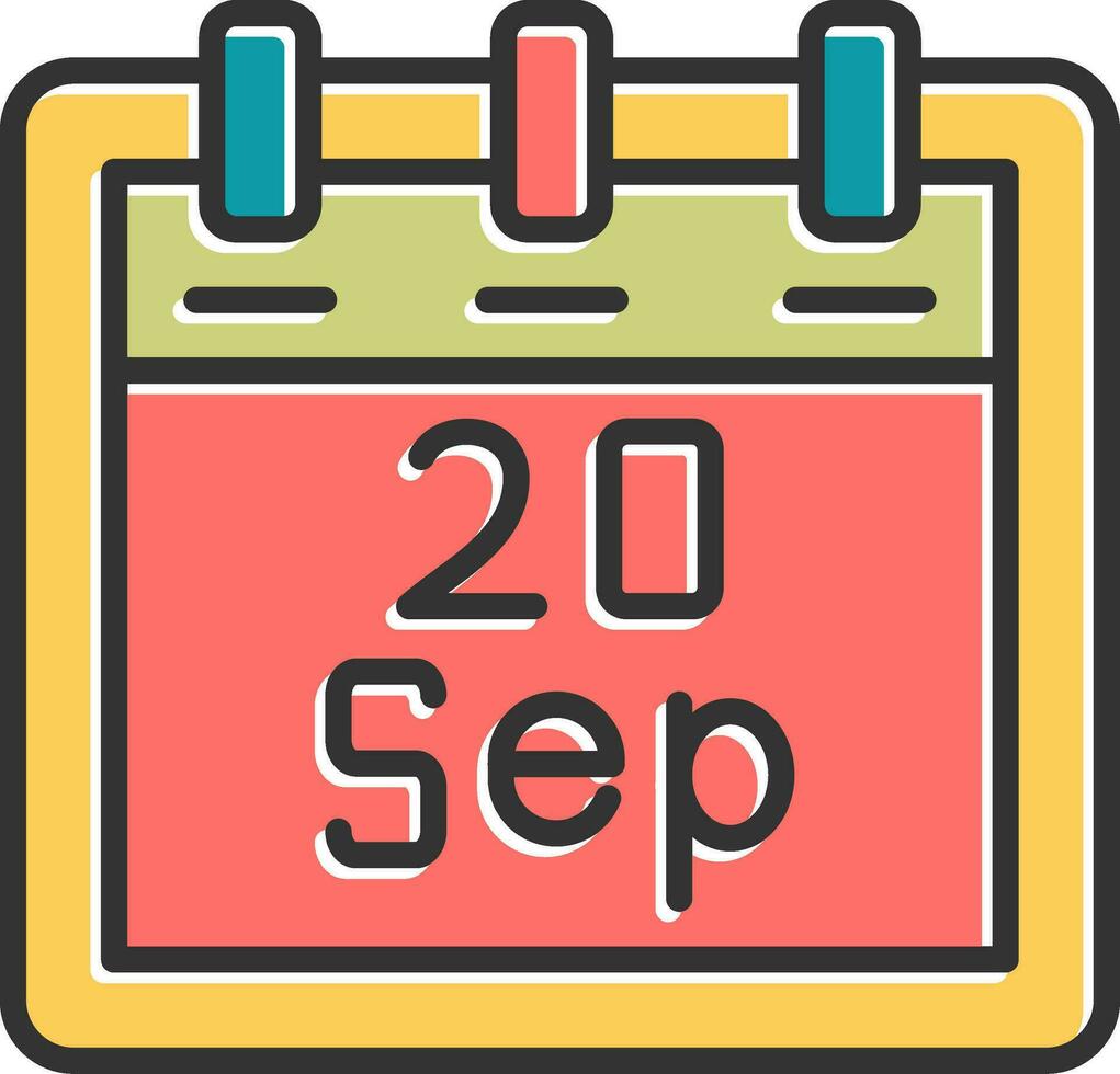 September 20 Vector Icon