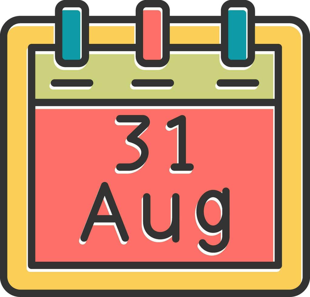 August 31 Vector Icon