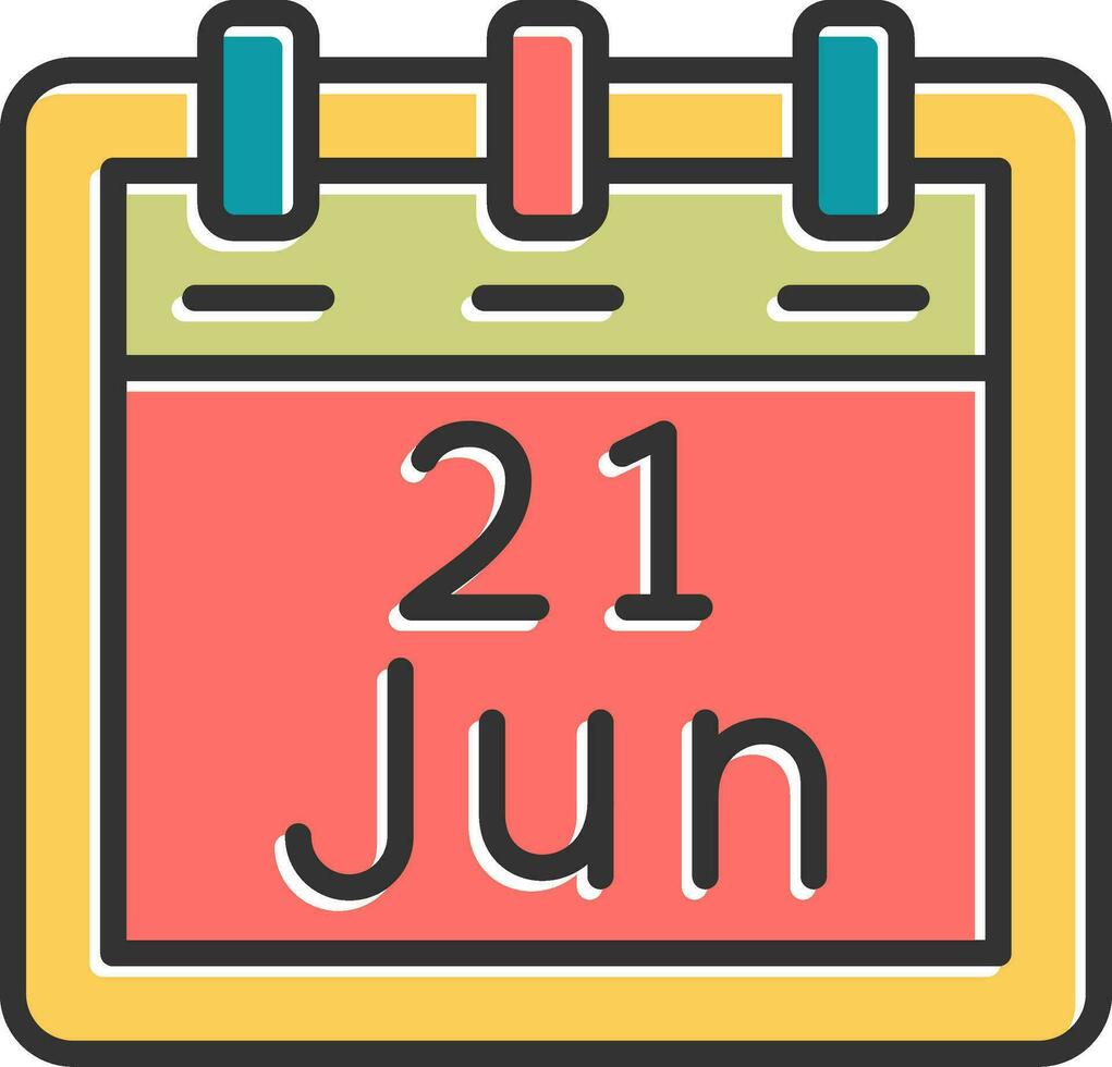 June 21 Vector Icon