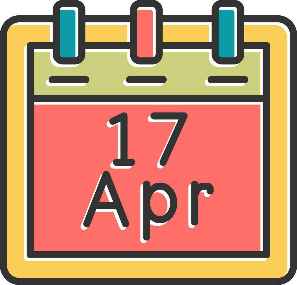 April 17 Vector Icon