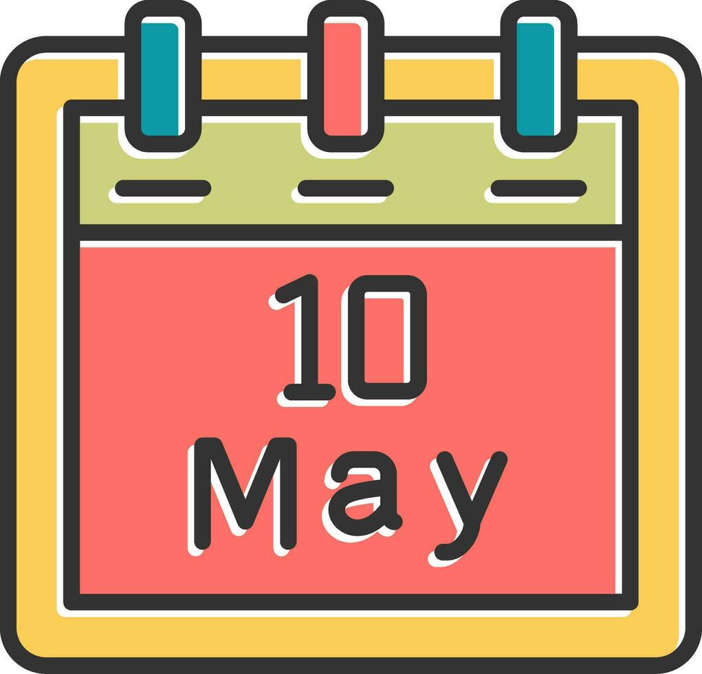 May 10 Vector Icon