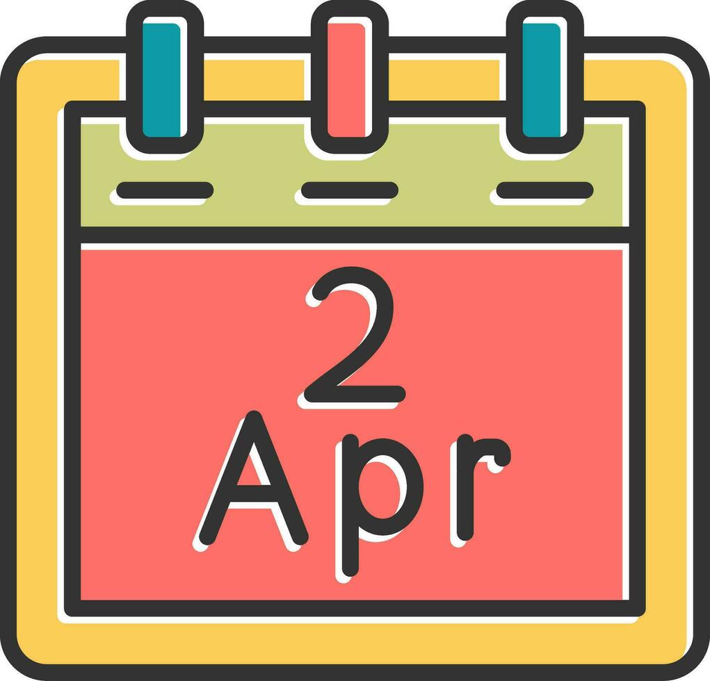 April 2 Vector Icon