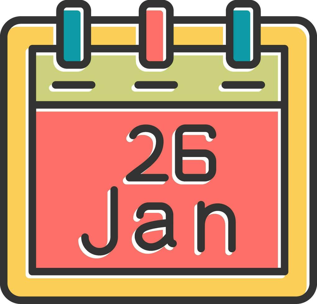 January 26 Vector Icon