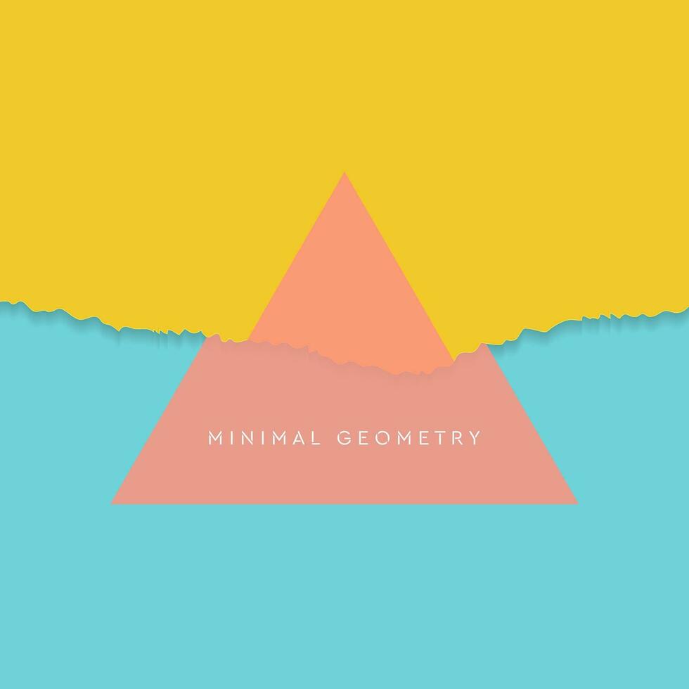 Pastel paper concept minimal background with ragged edge vector