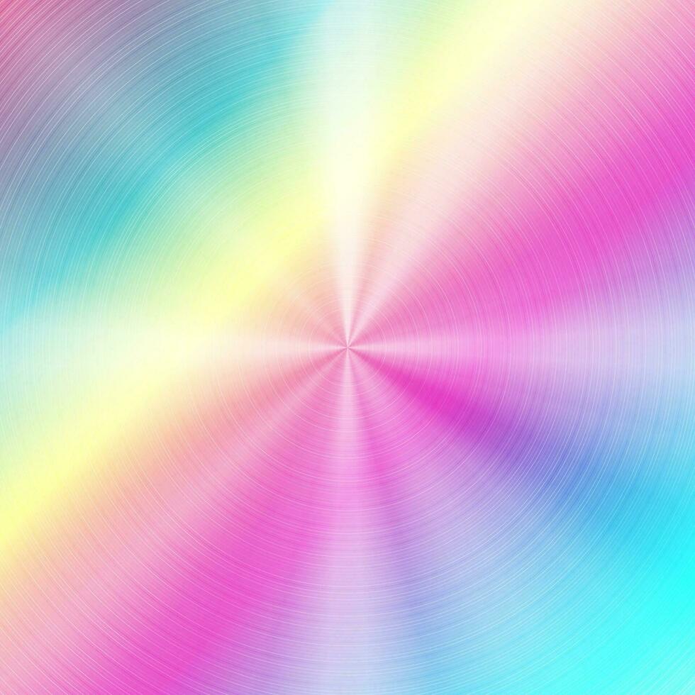 Abstract vector holographic round gradient texture background