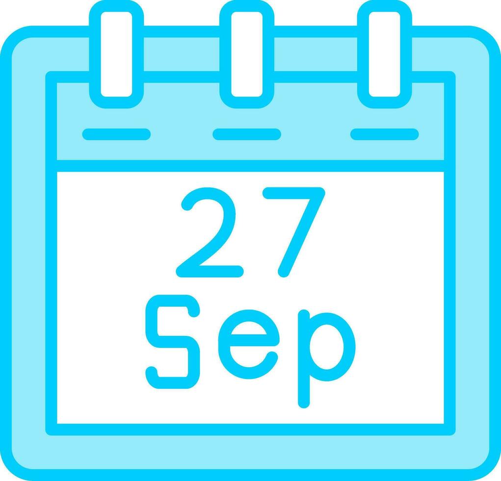 September 27 Vector Icon