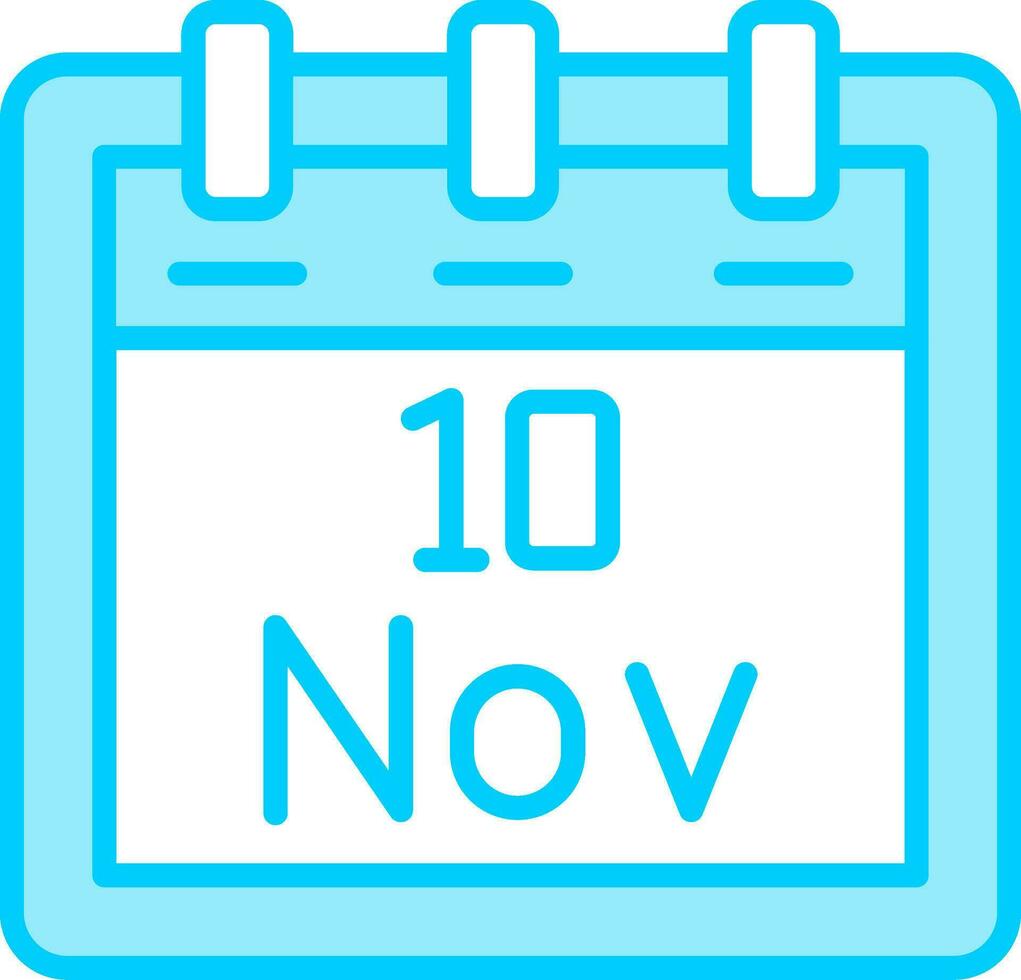 November 10 Vector Icon